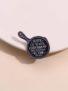 Creative Cartoon Letter Pattern Brooch, Cute Enamel Pin Suitable for Backpacks, Jeans, Scarves, Hats Decoration, Trendy All-match & Exquisite Brooch for Birthday Gift