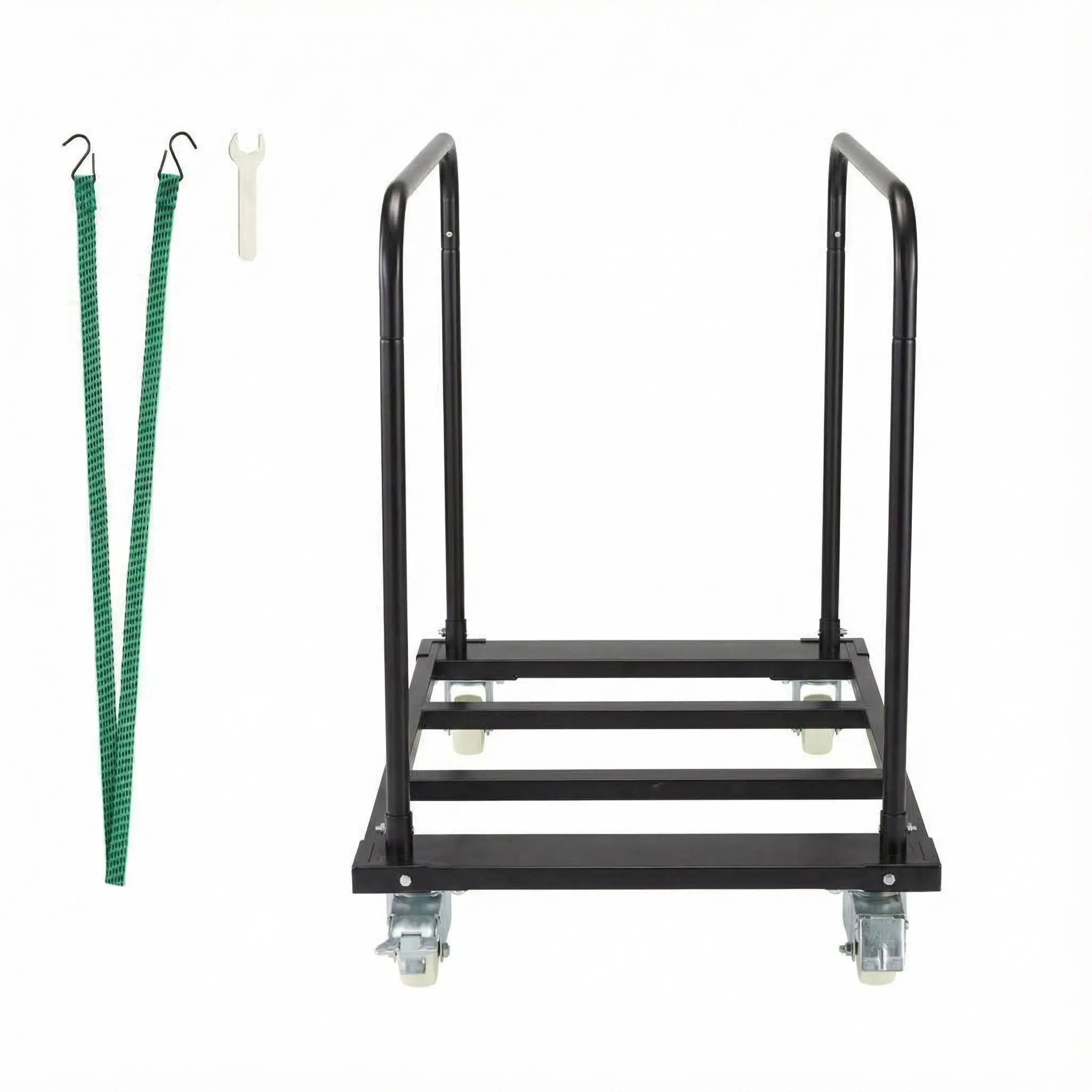 GARVEE 1500LB Heavy-Duty Foldable Panel Cart with 4 Wheels - All-Steel Hand Truck for Drywall, Plywood Moving