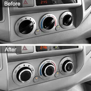 Compatible with Toyota Tacoma 2005-2015 A/C Air Conditioning Control Switch Knob Button, HVAC Control Knob Tacoma Heater Temperature HVAC Fan Control Knob - (A Set of 3 Knobs)