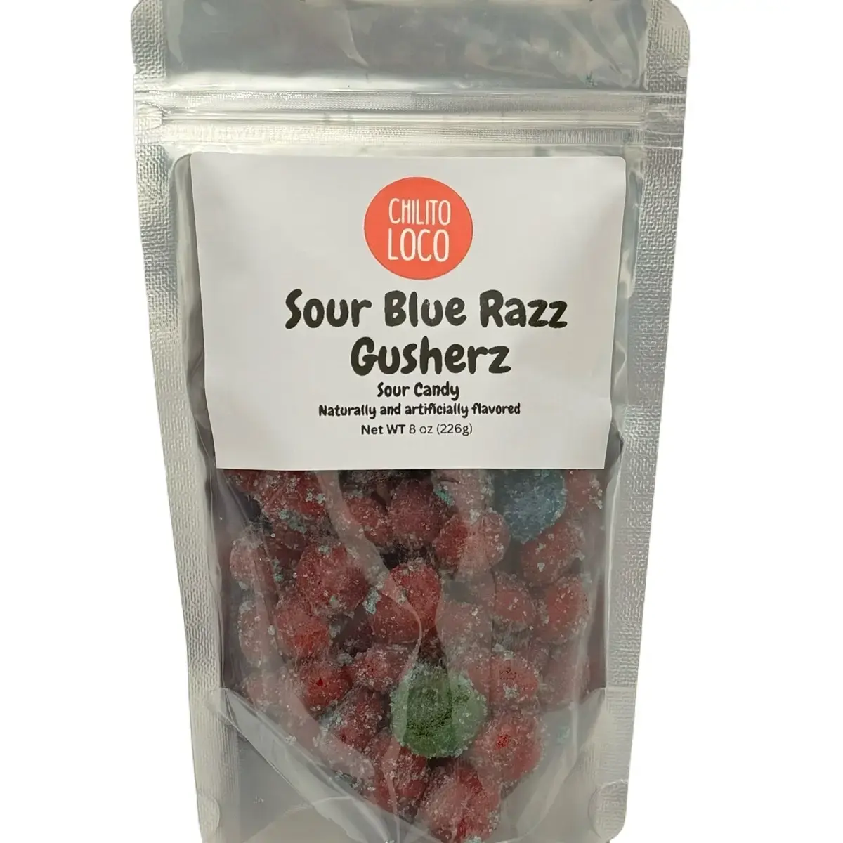 SOUR Blue Razz Gusherz - Sour Candy sour gushers Snack candy gusher SOUR Blue Razz Gusherz - Sour Candy sour gushers Snack candy gusher