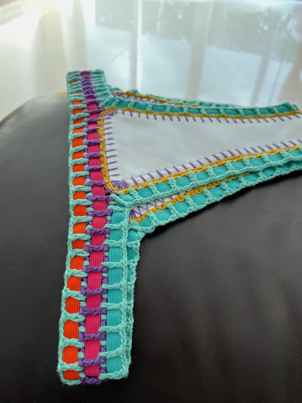 Women White Mulit Handmade Crochet Bikini Set Sexy Boho Swimwear Brazil Reversible Crochet Swimsuit Cute Bathing Suit Beachwear Women White Mulit Handmade Crochet Bikini Set Sexy Boho Swimwear Brazil Reversible Crochet Swimsuit Cute Bathing Suit Beachwear