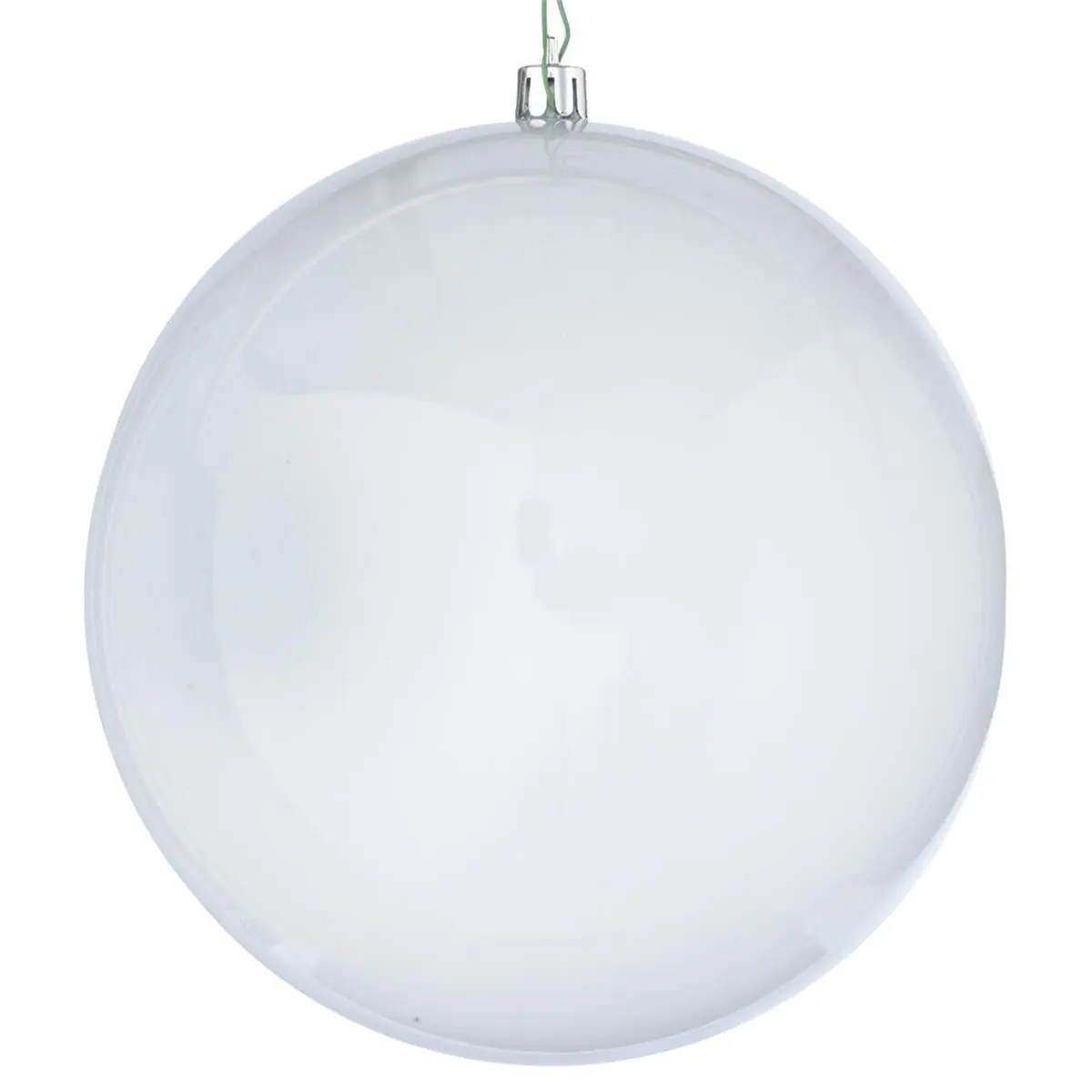 212 MAIN 6 in. Shatterproof Pearl-Look UV-Drilled Ball Hanging Ornament, White - 4 Per Bag, Indoor/Outdoor Home Decor Ornaments, Holiday Decorations, Hanging Ornaments
