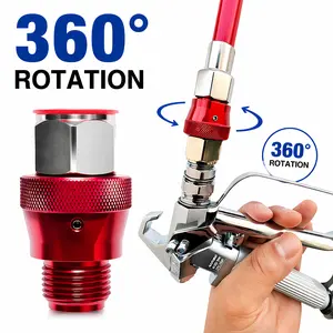 Airless Paint Sprayer Swivel Joint 360 Degree Rotatable Spray Gun Connector, Universal Aluminum Alloy Adapter for Professional Painting Projects（7/8Inch） outdoorfun