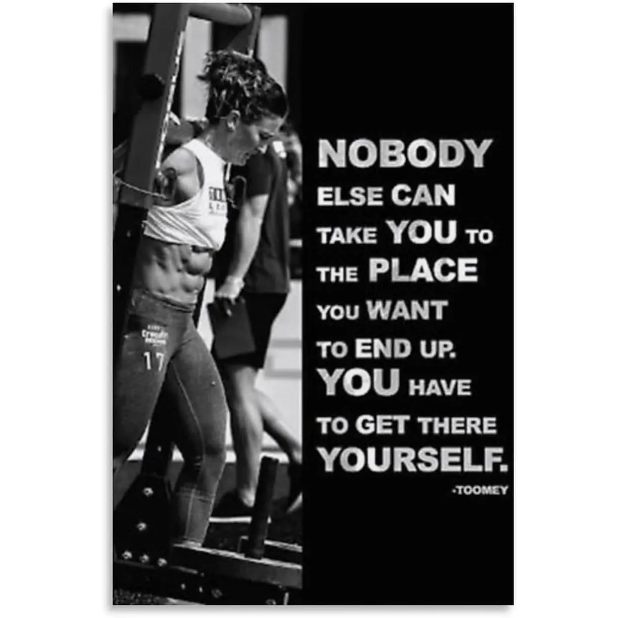 Motivational Posters Tia Clair Toomey Quotes Poster 1 Canvas for Bedroom Living Room Decor