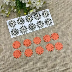Sunflower Frame Metal Cutting Mold Template, DIY Album Decoration Tool, Handmade Embossing Craft Supplies, Ideal for Crafts, Die Cuts