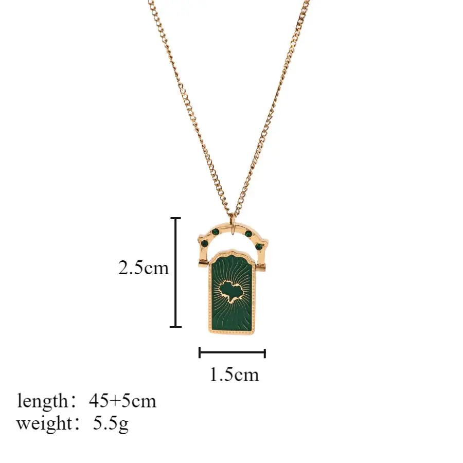 Green Lucky - Necklace