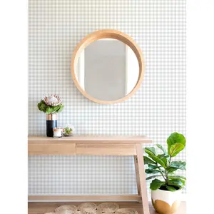 Gingham Check Pattern Wallpaper - Peel and Stick