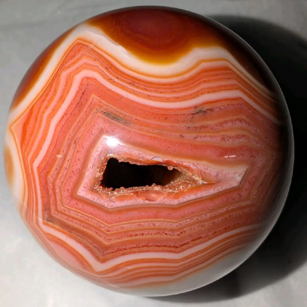 Red Banded Carnelian Sphere
