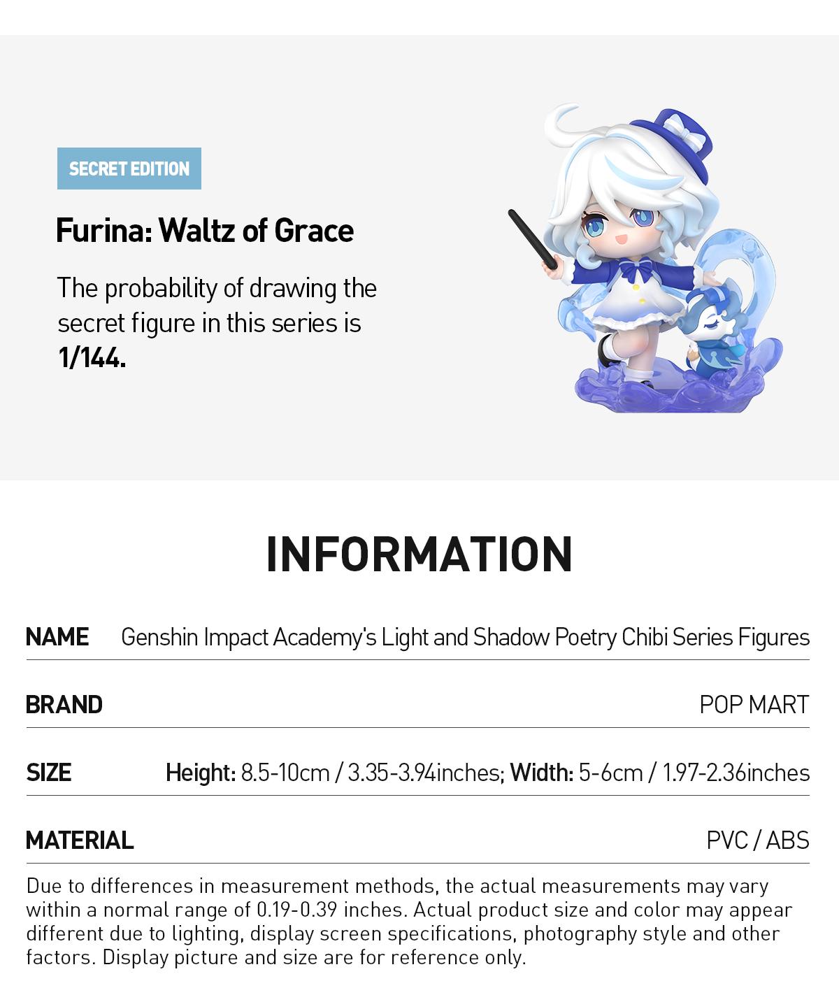 [POP NOW] POP MART Genshin Impact Academy's Light and Shadow Poetry Chibi Series Figures Blind Box, teen boy gift  [Ship by Aug 26th ]