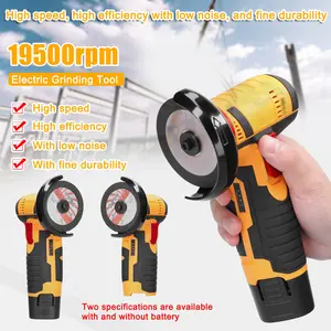 19500rpm Electric Grinding Tool Multifunctional Mini Grinder Handheld Cutter for Cutting Polishing Ceramic Tile Wood Stone Steel