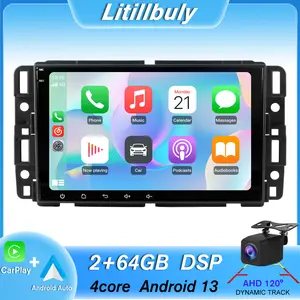 8" Android 13 Car Stereo for Chevy Silverado GMC Sierra Yukon 2007-2013 touch screen has Android Auto Wireless Carplay, Bluetooth WIFI supports GPS Navigation