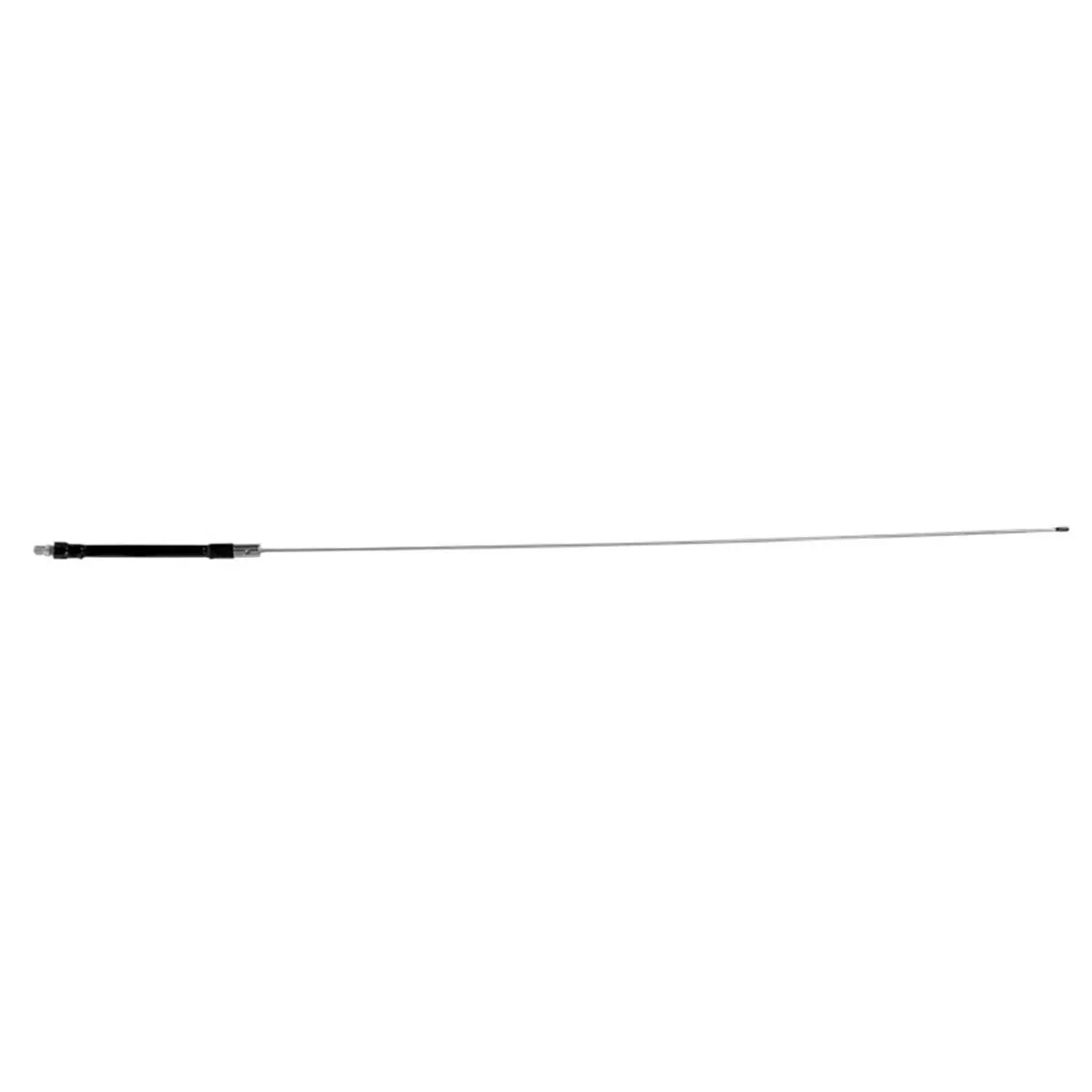 212 MAIN 520-B 60 in. Black Half Breed CB Antenna - Adjustable, Steel, Fiberglass, Copper-Wired with Threaded Base Mount for Vehicles