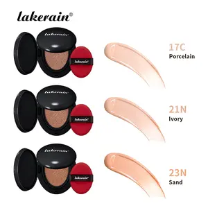 Long Lasting Air Cushion Cream, 1 Count Waterproof Concealer Foundation Coverage for Women, Moisturizing Makeup Base for Daily Cosmetic Use, Hydrating, Hydrate
