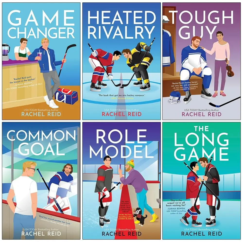 Game Changers Series 1–6 Book Collection by Rachel Reid – Paperback Box Set | Game Changer, Heated Rivalry, Tough Guy, Common Goal, Role Model & The Long Game | LGBTQ+ Hockey Romance Books