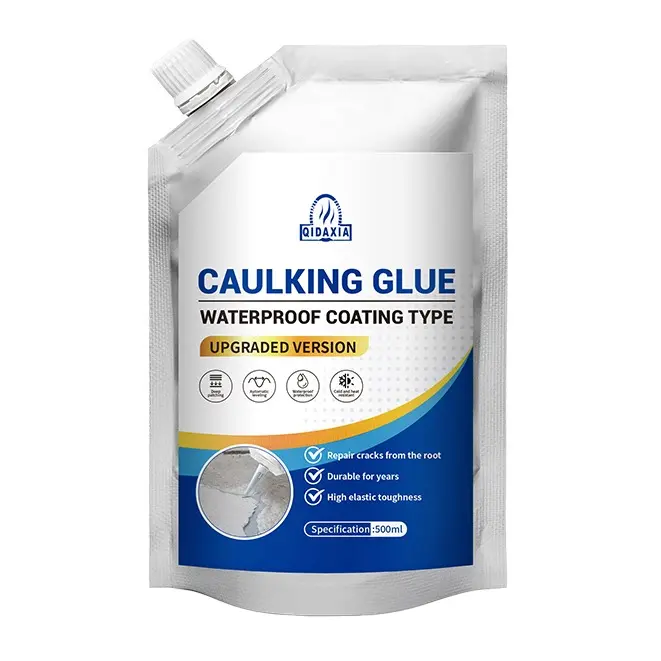 (New Upgrade)Concrete Crack Filler, Multipurpose RepairTool for Home Decoration,Self Leveling Crack Filler,Waterproof Caulking Glue,Asphalt Pavement Repair,Outdoor -17.6Floz