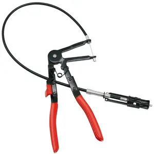 Flexible Hose Clamp Pliers Tool, Clamp Tight Wire Tool with Cable, Hose Clamp Removal Tool, Clamp Pliers, Wire Long Clip Removal Tool, Heavy Duty, Hardware, Industrial, Adjustable Pliers, Self Locking Pliers