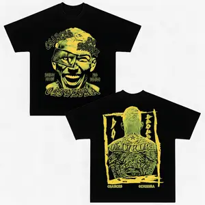 Women's Charles Oliveira Do Bronx Print T-Shirt - UFC Ultimate Fighting Championship Light Short-Sleeve Round Neck Top, Soft Comfortable Cotton Stretch Fabric Casual MMA Tee
