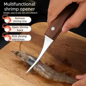 2PCS Brand New Household Shrimp Deveiner, Shrimp Back Slitting Knife, Shrimp Vein Picker Needle, Kitchen Stainless Steel Shrimp Deveining Tool