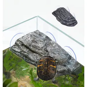 Turtle Basking Platform with Suction Cups, Floating Resting Terrace for Frogs, Terrapins and Tortoises