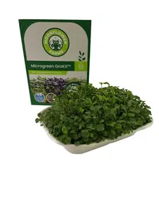 Moonflower Farm Microgreen GrowKit - Lightweight Gardening Kit for Beginners - Grow Fresh Herbs & Greens at Home - Sustainable & Fun