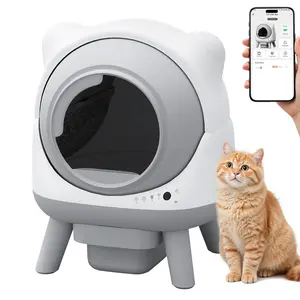 Warcat Self Cleaning Litter Box, Smart APP-Controlled Litter Box with 2.4G WiFi, Safety Sensor and Low-Noise Operation SpringShine SpringStatements SpringBreak