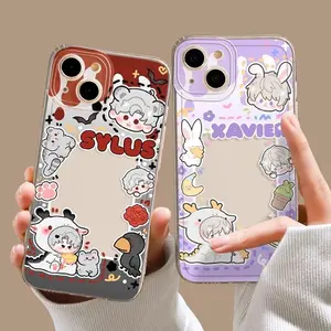 Love and Deep Space Creative Game Character Smartphone Case, Cute Silicone Cover for iPhone 16,15,14,13,12,11 Pro Max, Plus, XR, XS Max,7,8 - Animal-Themed Cellphone Handheld Accessories