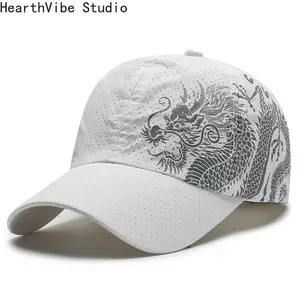 Men's Military-Style Tactical Dragon Camo Trucker Hat - Adjustable Snapback Fit, Breathable Mesh Caps, Mesh Snapback Cap, for Hiking, Outdoor Activities