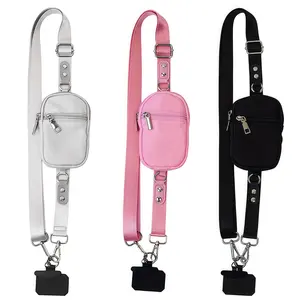 Plus Size Crossbody Phone Lanyard Bag Set - Adjustable Length, Unisex Universal Fit for Plus Size Men Women, Card Holder, Hook for Commute Travel Sport，Perfect Gift for Daily Use, Summervibes