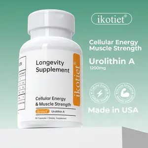 ikotiet Longevity Supplement (containing 1,200 mg of Urolithin A) activates cellular renewal, repairs the skin, and enhances muscle strength; each bottle contains 60 capsules.
