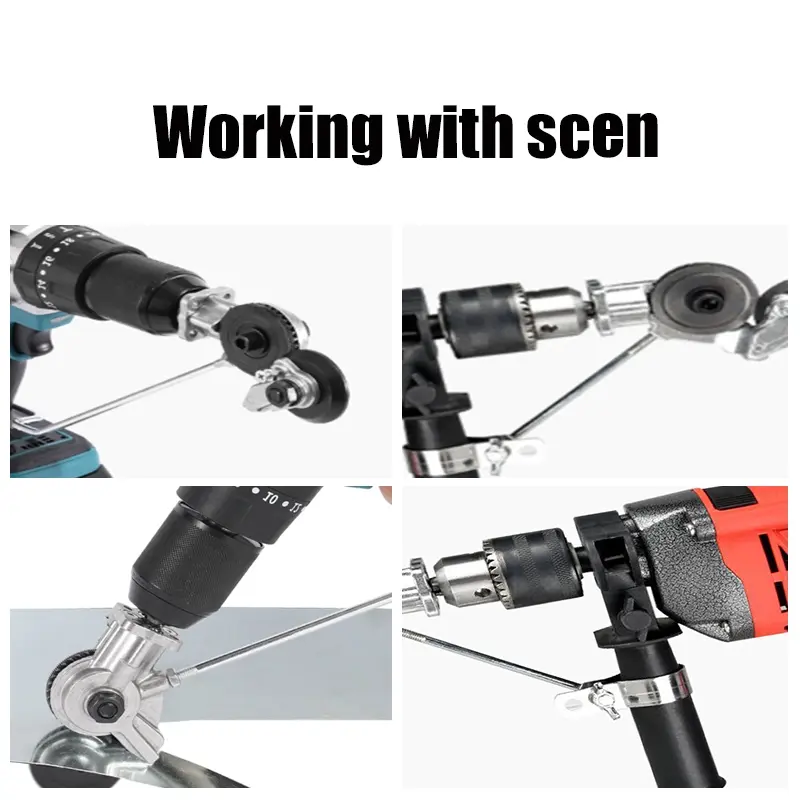 Metal Cutting Machine, Electric Drill Plate Cutter for Precision Cutting Aluminum Steel Copper Iron, & Thin Metal Sheets