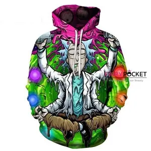 Pemagear Rick and Morty Rick 3D All Over Print Hoodie