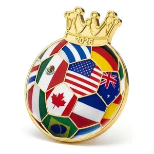 International Soccer Commemorative Pin with Display Case – Football Fan Gift