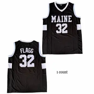 Men's #32 Flagg Basketball Jerseys Embroidery Ventilate Sports High school