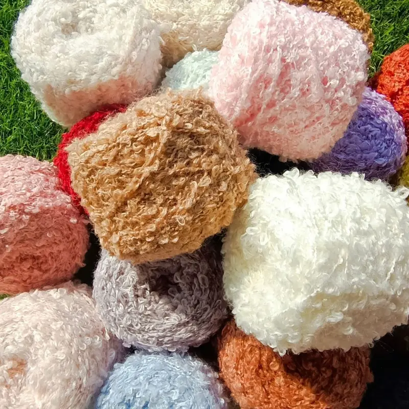 5PCS Skeins Chic Style Acrylic Wool Blend Chunky Yarn Soft Warm Thread for Winter Craft Projects Scarves Hats