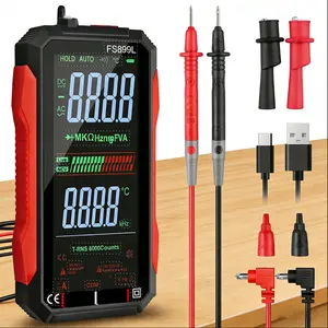 True RMS Digital Multimeter 6000 Count Auto-Ranging Voltage Tester with NCV Smart Voltmeter for Home Car Electrical Testing Electrician Tool