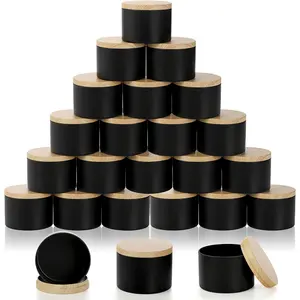 12 Pack Glass Candle Jars with Lids, Airtight Storage Containers for Candles, Wax Melting, DIY Candle Making & Home Organization