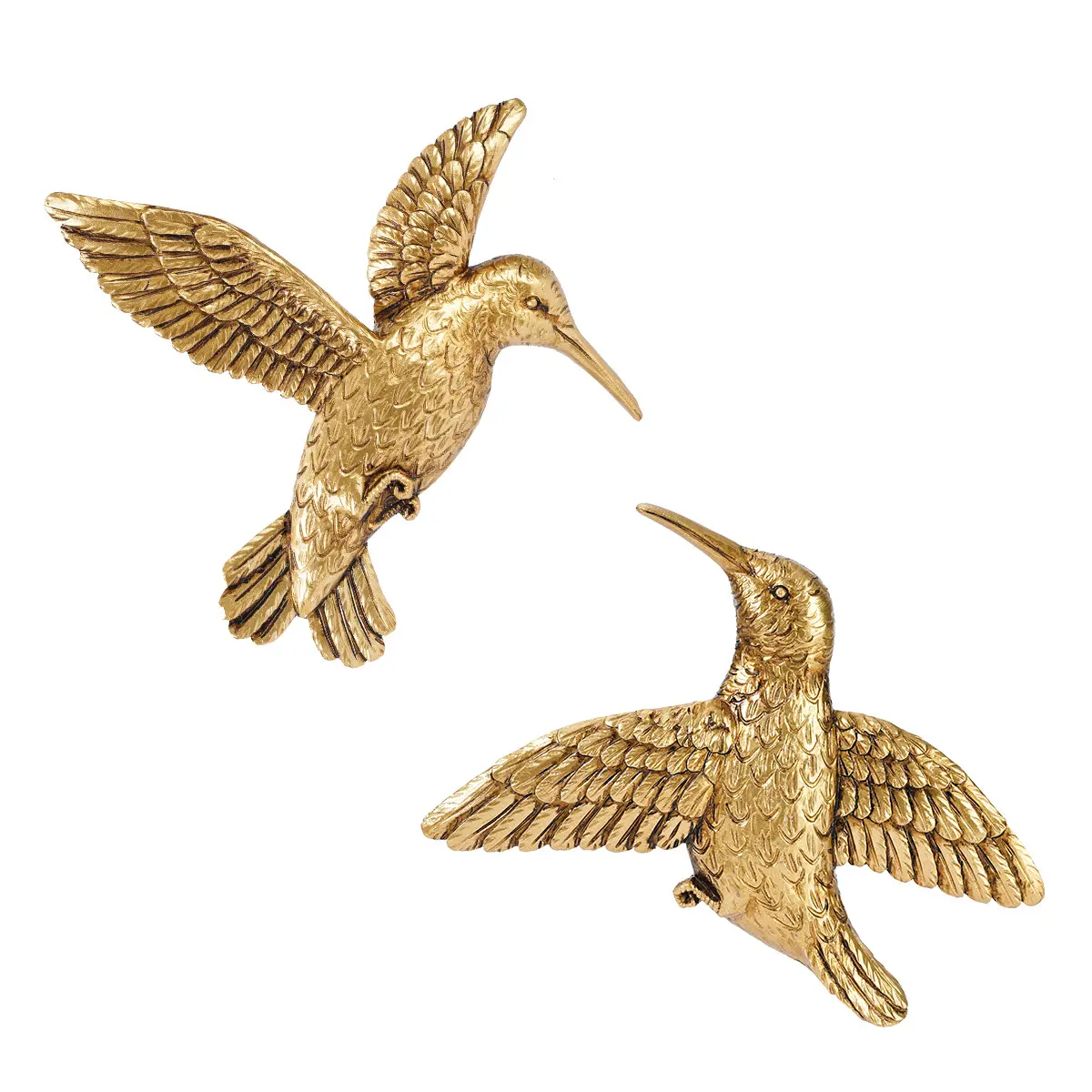 Resin Hummingbird Hangable Wall Hanging Ornaments, Aesthetic Flying Design, Indoor Home Decoration Accessory for Living Room