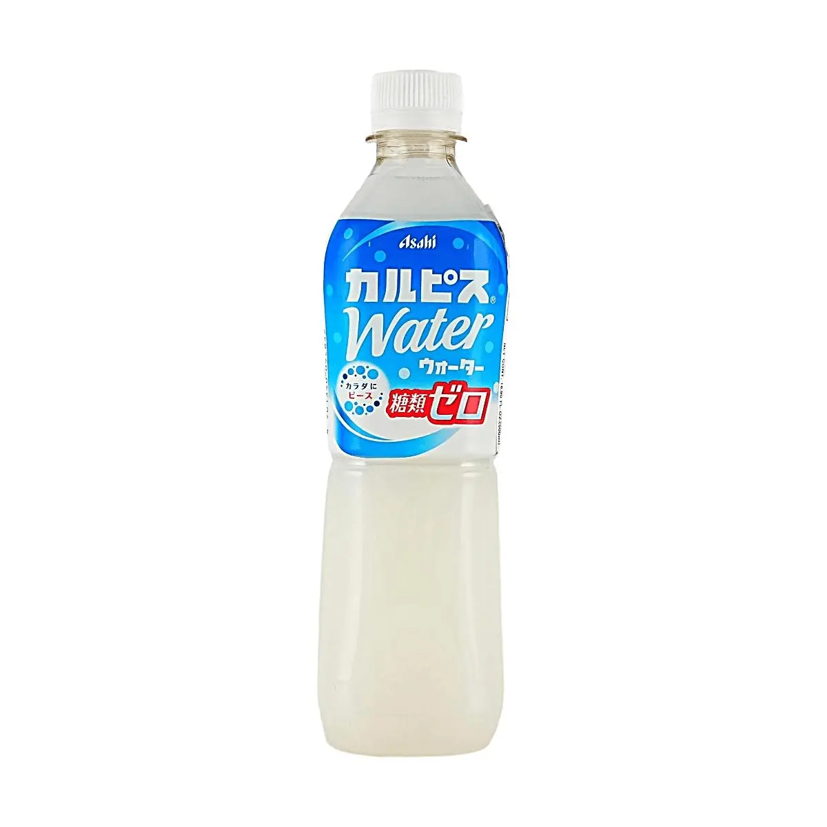 Calpico Zero Sugar Drink by Asahi - Japanese Lactic Acid Beverage, 500ml Bottle, 0 Calories, Refreshing Taste