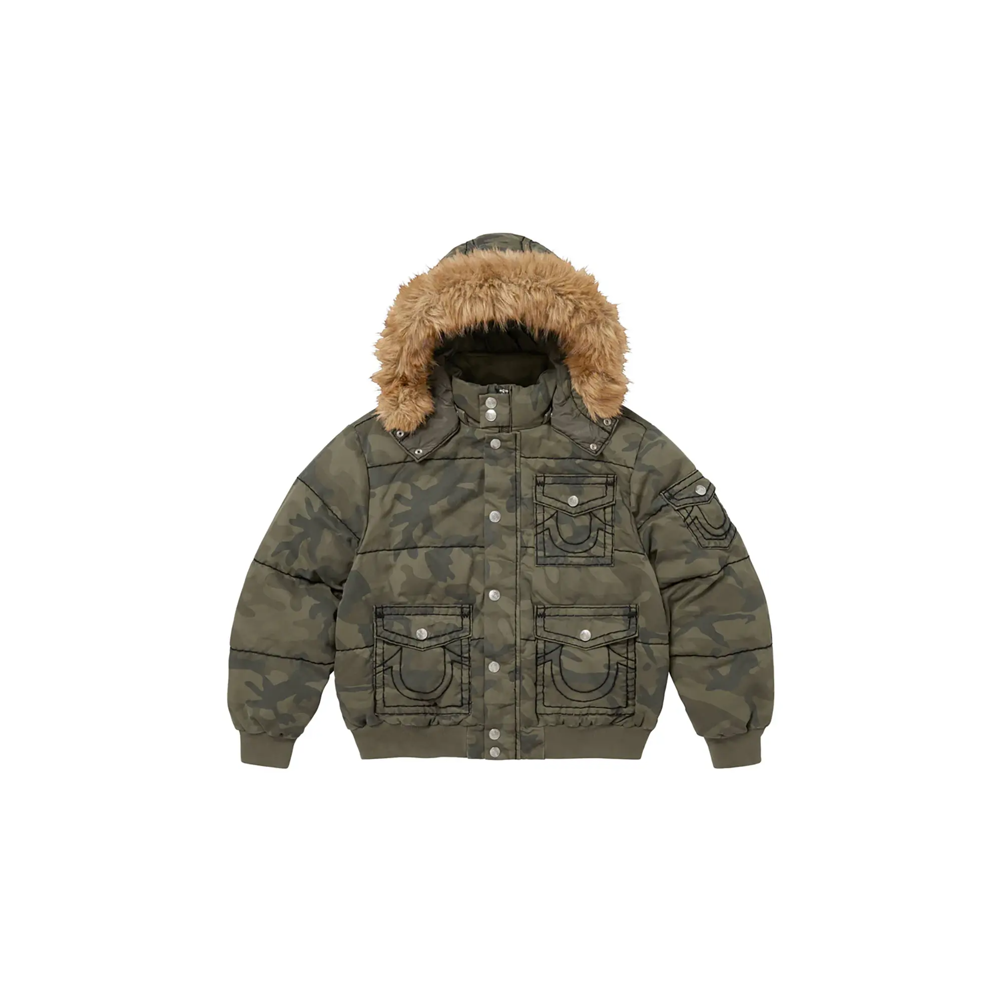 True Religion® Puffer Jacket "FW25 - Olive Camo" SU26484