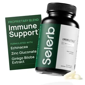 Selerb Immune Support with Echinacea, Zinc & Ginkgo Biloba Extract - 30 Capsules, Dietary Wellness - GMO-Free, Edible for Natural Immune Support