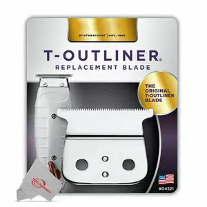 For Andis #04521 Close-cutting Replacement Shaver For T-Outliner Trimmer GTO/GO/SL & SLS Trimmers, Close & Sharp Cutting, Zero Gapped, Dependable & Long-Life Blade