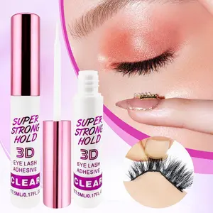 Strong-Hold Waterproof Eyelash Bond Glue, Long-Lasting Eyelash Extension Adhesive Fixer for Women & Girls, Professional Eye Makeup Glue for False Eyelashes