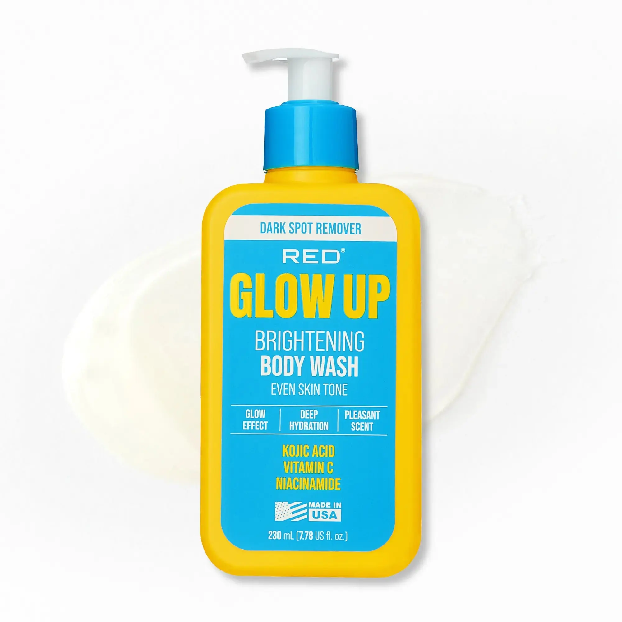 RED by KISS Glow Up Brightening Body Wash with Kojic Acid, Vitamin C & Niacinamide