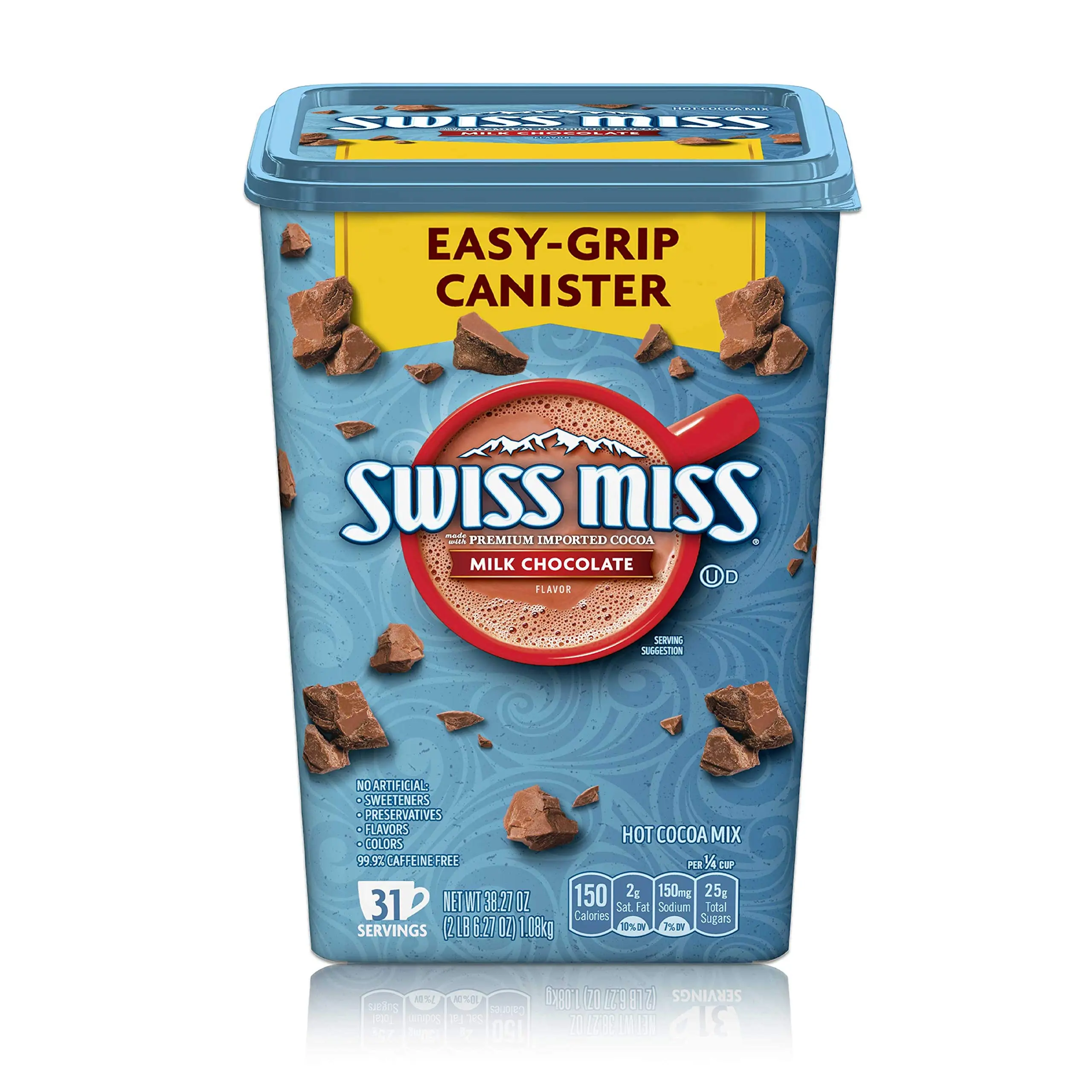 Milk Chocolate Flavored Hot Cocoa Mix, 38.27 OZ Square Canister (pack of 1)