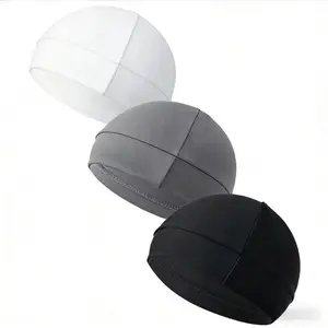 Unisex Plain Color Multifunctional  Caps, Gifts for Girlfriend, Black Summer Sportive Beanie Fitted Hat Modern Cap for Men & Women, Stretchy Helmet Liner Hat,Biking Accessory for Back To School, Birthday Outfit,Gifts for Father