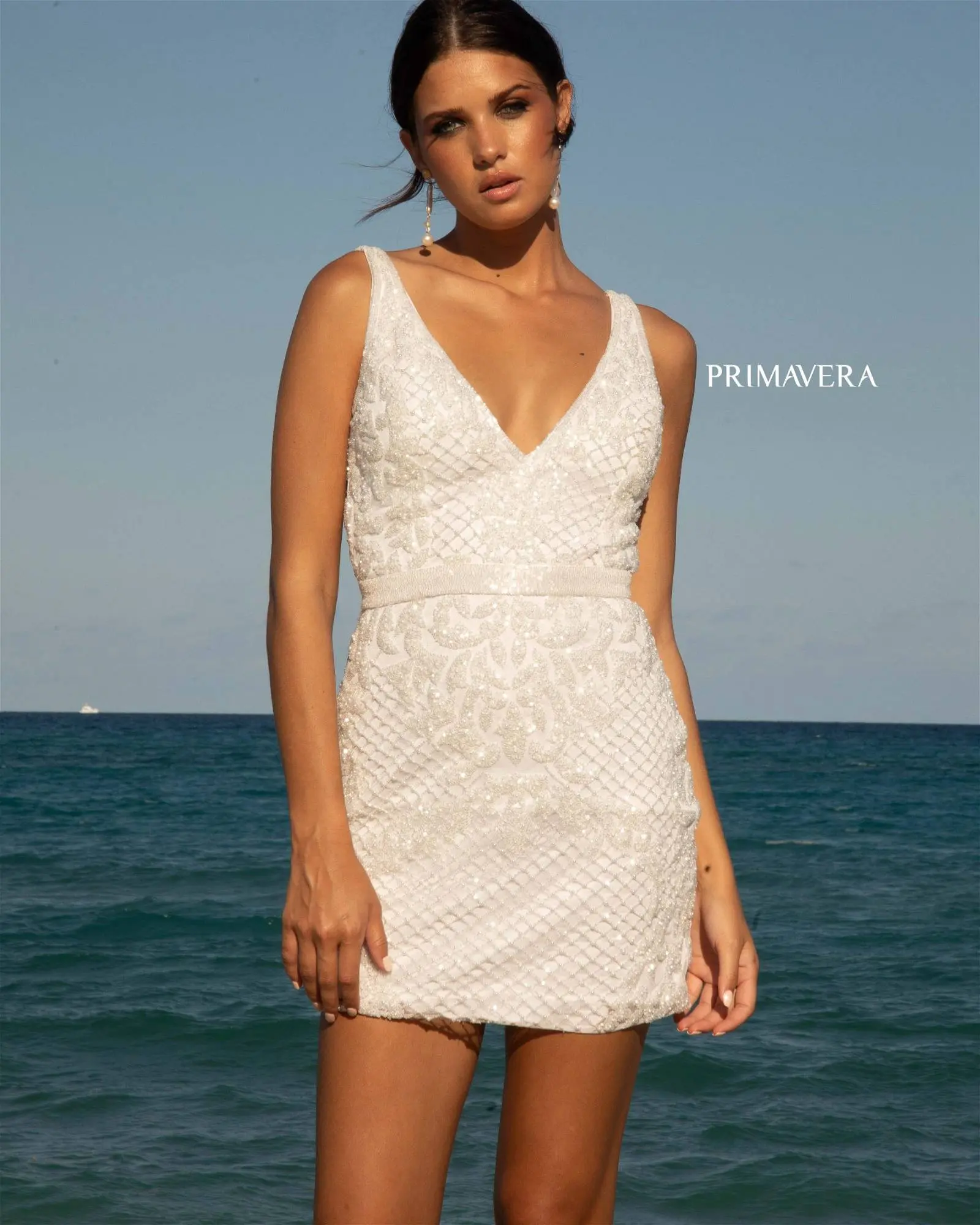 Primavera Couture 11037 - Beaded Embroidered Wedding Dress