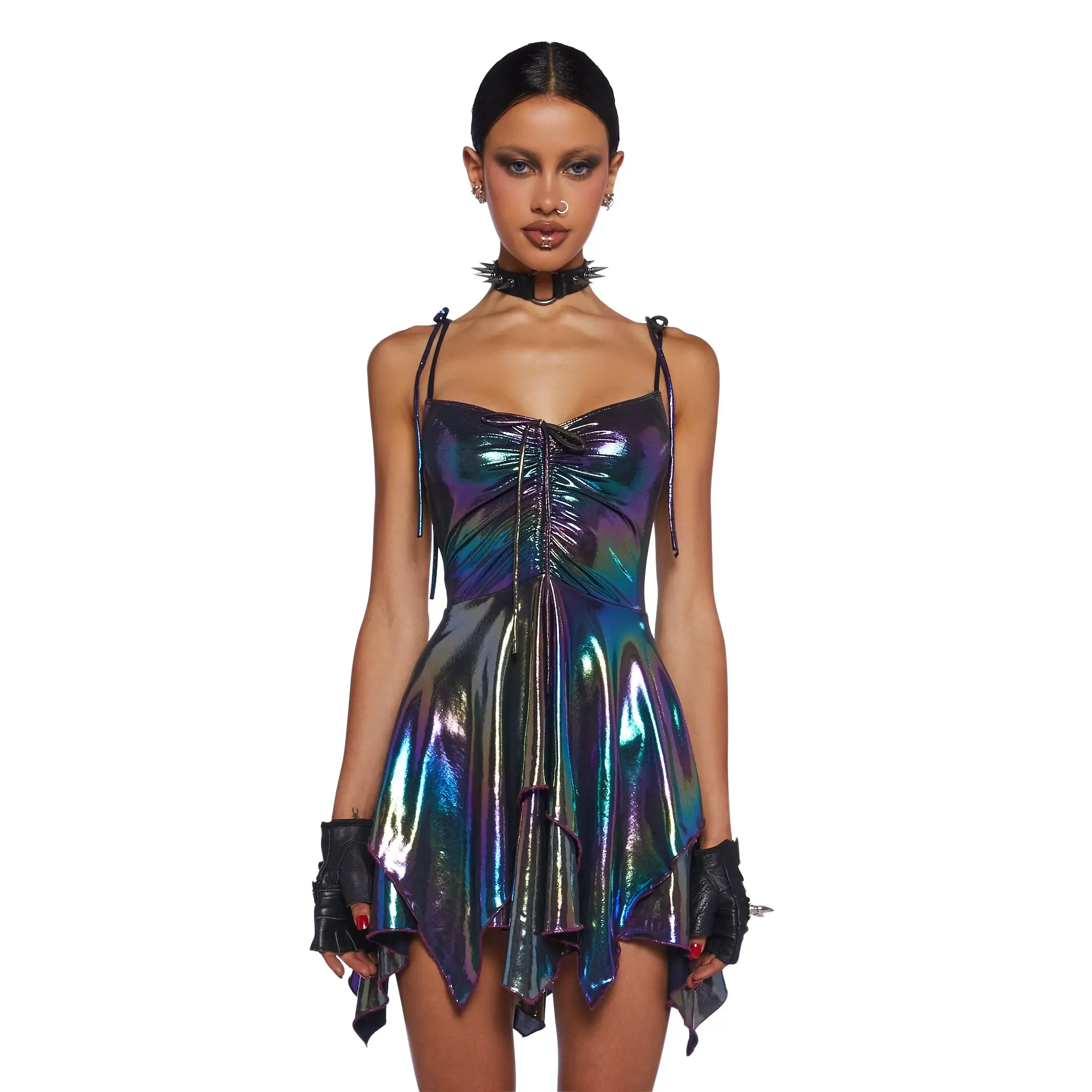 F Is For Fairies Handkerchief Dress - Holo Metallic