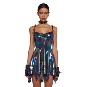 F Is For Fairies Handkerchief Dress - Holo Metallic