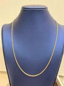 14K Gold 1.5mm Solid Rope Chain | 18"