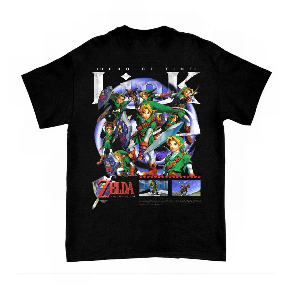 Video Games The Legend of Zelda Ocarina of Time v1 T-Shirt Video Games The Legend of Zelda Ocarina of Time v1 T-Shirt